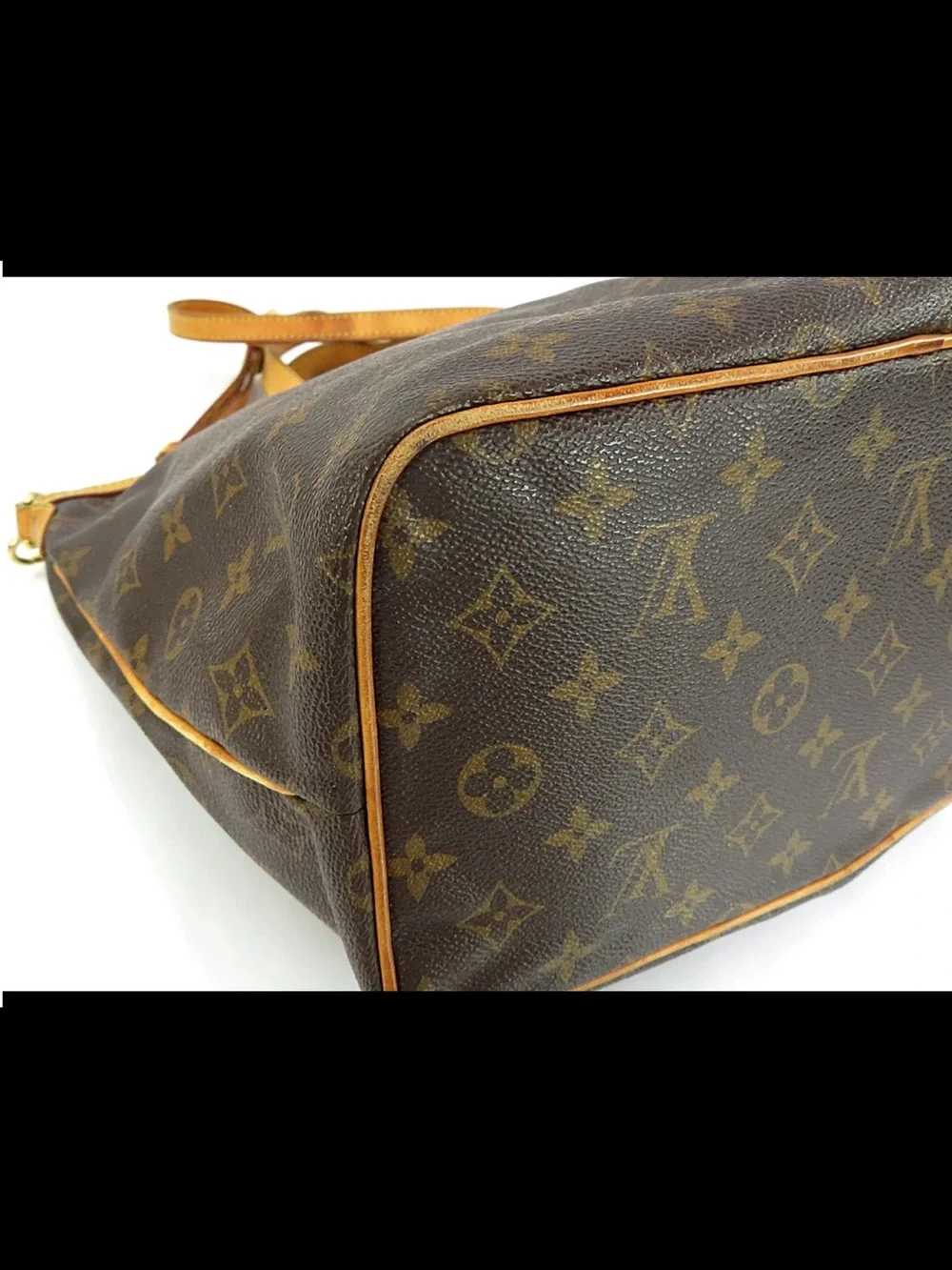 Louis Vuitton Monogram Canvas Tote with Tan Vachetta Trim